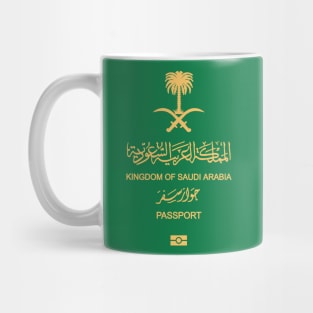 Saudi Arabian passport Mug